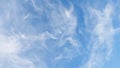 Evenly distributed hazy clouds in light blue sky Royalty Free Stock Photo