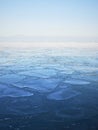 Sheets of ice in ocean
