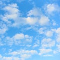 Light blue sky with white clouds Royalty Free Stock Photo