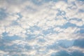 Cloudy blue sky abstract background