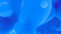 light blue slime morphed liquid background - abstract 3D illustration