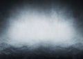 Light blue smoke on a black background Royalty Free Stock Photo