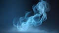 light blue smoke dark background mysterious magic surprise blurred magical abstract Royalty Free Stock Photo