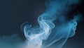 light blue smoke dark background mysterious magic surprise blurred magical abstract Royalty Free Stock Photo