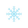 Light Blue Snowflake, Ice Snowflake Vector Illustration