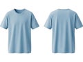 Light blue solid crew neck t-shirt Royalty Free Stock Photo