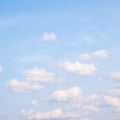 Light blue spring sky with clouds Royalty Free Stock Photo