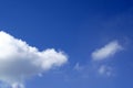 Light blue spring sky with clouds, may be used as background Royalty Free Stock Photo