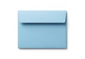A light blue square envelope with a clean minimalist design and soft shadow Royalty Free Stock Photo
