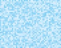 Light Blue Square Mosaic Tiles Background Banner. Royalty Free Stock Photo