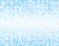 The Light Blue Square Mosaic Tiles Background. Royalty Free Stock Photo