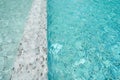 Light blue swimming pool rippled water Royalty Free Stock Photo