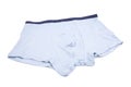 Light blue underpants and clothing isolated Royalty Free Stock Photo