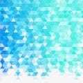 Light BLUE vector gradient triangles pattern. A sample with polygonal shapes. Triangular pattern for your design. eps 10 Royalty Free Stock Photo