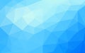 Light blue vector Low poly crystal background. Polygon design Royalty Free Stock Photo