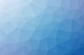 Light BLUE vector shining triangular backdrop. Geometric illustration in Origami style with gradient. A completely new design for Royalty Free Stock Photo