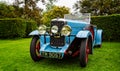 Light blue vintage sports car