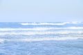 Light blue wave, sea and sky at Hua Hin beach, Thailand Royalty Free Stock Photo