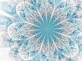 Light blue wedding themed fractal flower