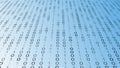 Light Blue White Binary Code Abstract Data Background Royalty Free Stock Photo