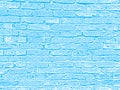 Light blue and white brick wall concrete structure cement surface grunge texture decorative background for web and print Royalty Free Stock Photo