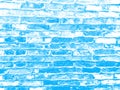 Light blue and white brick wall concrete structure cement surface grunge texture decorative background for web and print Royalty Free Stock Photo