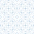 Light blue on white geometric tile oval and circle scribbly lines seamless repeat pattern background Royalty Free Stock Photo