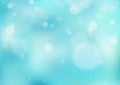 Light Blue Winter Background with Snowfall Royalty Free Stock Photo