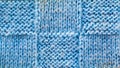 Light blue  wool background of knitted yarn, texture pattern knitted fabric Royalty Free Stock Photo