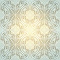 Light blue and yellow seamless symmetric patterned background tile