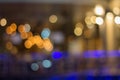 Light bokeh blurred background,light blue orange Royalty Free Stock Photo