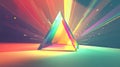 light bouncing prism Royalty Free Stock Photo