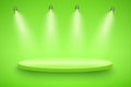 Green Presentation platform Royalty Free Stock Photo