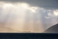 Light Breaks Through The Clouds Over Lake Aviemore