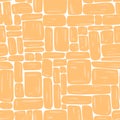 Light brick wall seamless pattern, vector illustration. Royalty Free Stock Photo