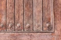 Light brown antique wooden door Royalty Free Stock Photo