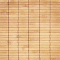 Light brown bamboo mat texture