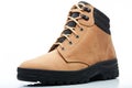 Light brown combat boot Royalty Free Stock Photo
