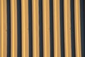 Light brown corrigated steel plate building wall Royalty Free Stock Photo