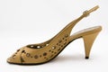 Light brown high heel shoe