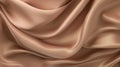 Light Brown Luxurious Silk Satin: Opulent, Glossy, and Elegant Background Designs. Generative AI Illustration.