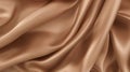 Light Brown Luxurious Silk Satin: Opulent, Glossy, and Elegant Background Designs. Generative AI Illustration.