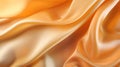 Light brown orange gold yellow silk satin. Color gradient. Golden luxury elegant abstract background created with Generative AI Royalty Free Stock Photo