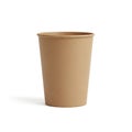Light brown paper cup disposable cup empty cup Royalty Free Stock Photo