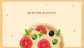 Light Brown Pizza Funny Cute Desktop Wallpaper