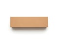 A light brown rectangular object with a smooth texture and a slightly raised edge Royalty Free Stock Photo