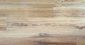 Light brown soft wood floor surface texture as background, wooden parquet. Old grunge washed oak laminate pattern top view. Royalty Free Stock Photo