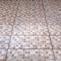 Light brown squares pattern decorative ceramic floor