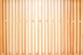 Light brown wood fence with blank space alternating patterns in vertical shaped isolated on white background Royalty Free Stock Photo