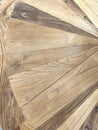Light brown wood marquetry marquetry in sunburst pattern